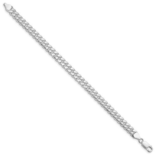 Exclusive Rhodium-Plated Sterling Silver 7mm Pendant & Chain - Stylish Value!
