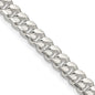Buy Stylish 7mm Sterling Silver Domed Curb Chain with Side D/C Design-6