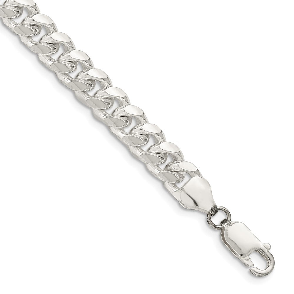 High-Quality 7.35mm Sterling Silver Domed Curb Chain - Stylish & Affordable!