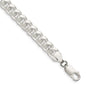 High-Quality 7.35mm Sterling Silver Domed Curb Chain - Stylish & Affordable!-2