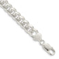 Exclusive 8.5mm Sterling Silver Domed Curb Chain - Stylish Side D/C Design-3