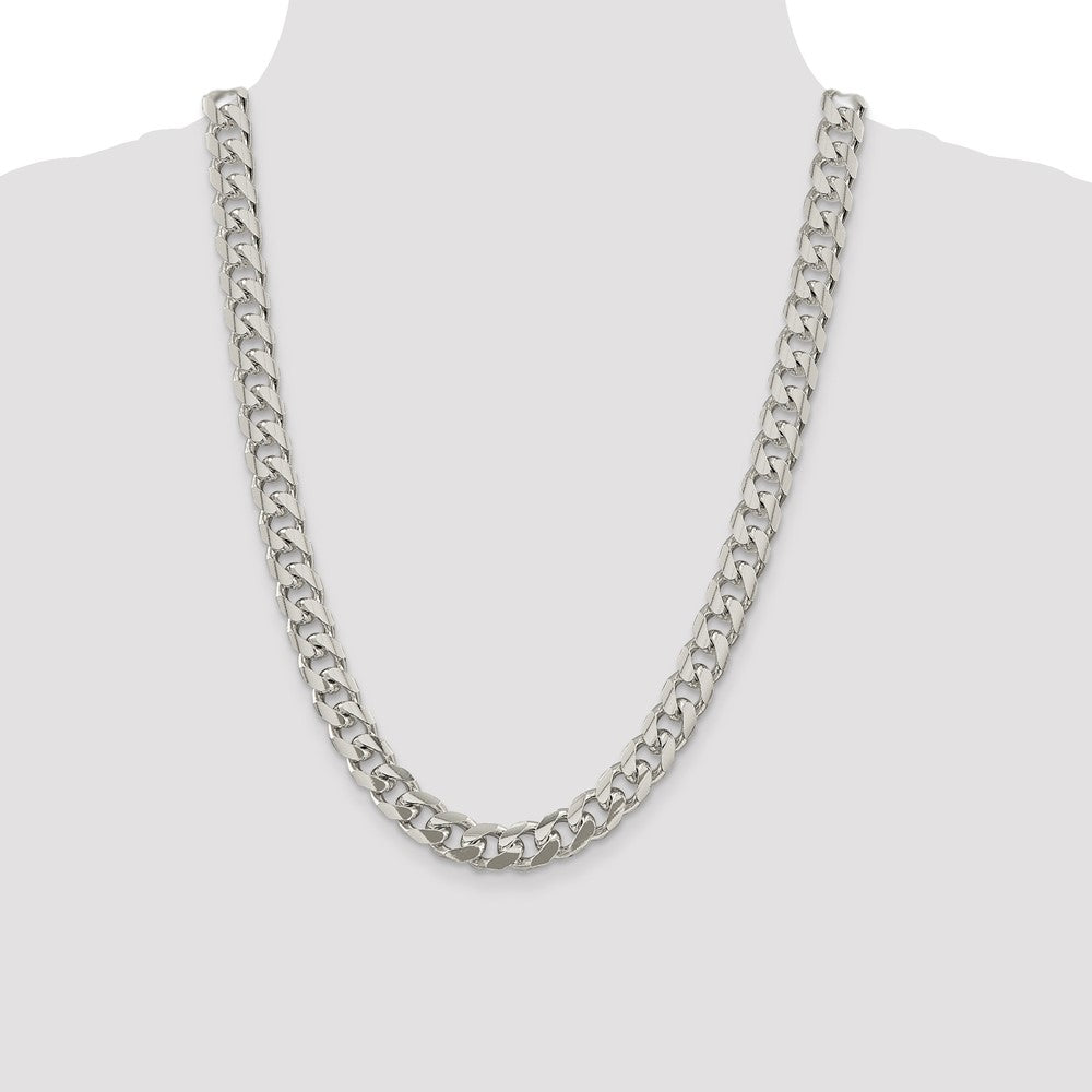 Buy Exclusive 10.5mm Sterling Silver Domed Pendant with Stylish Chain