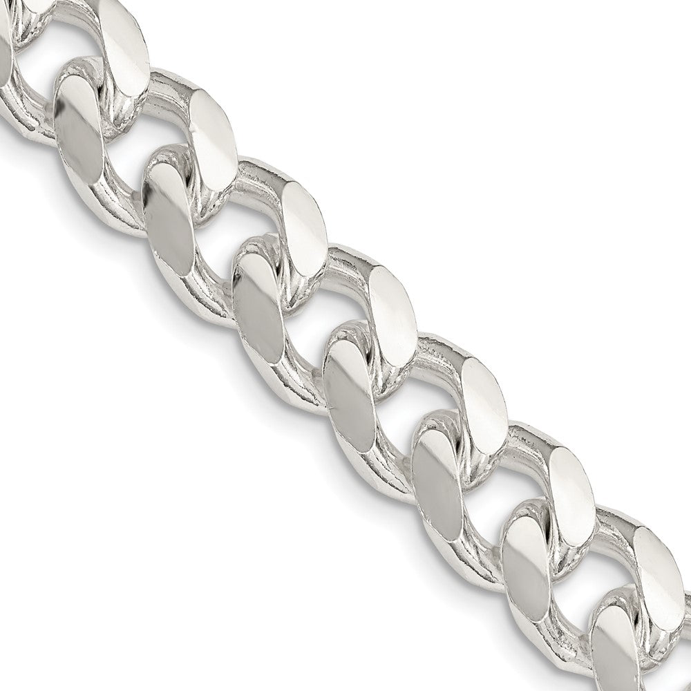 Buy Exclusive 10.5mm Sterling Silver Domed Pendant & Curb Chain - Stylish Value!