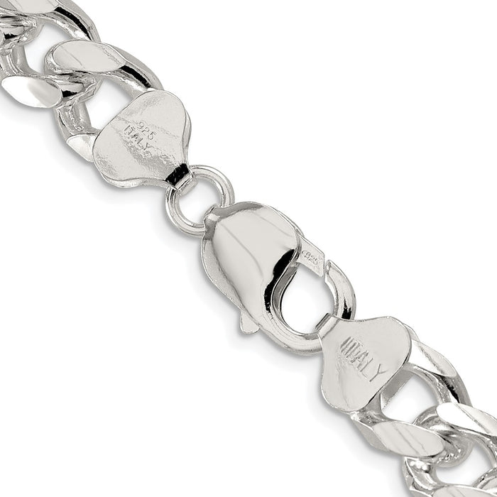 Buy Stylish Rhodium-Plated Sterling Silver 10.5mm Domed Pendant & Chain-3