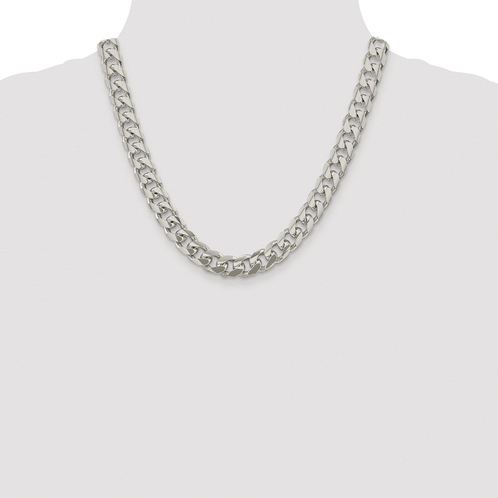 Buy Stylish Rhodium-Plated Sterling Silver 10.5mm Domed Pendant & Chain