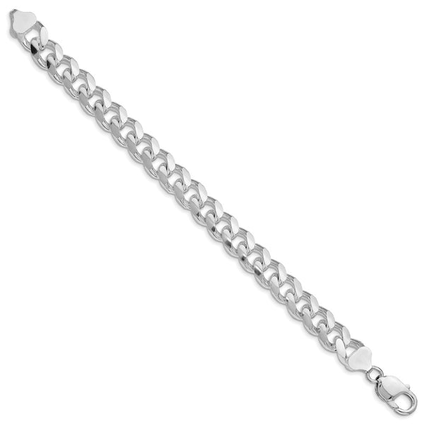 10.5mm Rhodium-Plated Sterling Silver Pendant & Chain Set