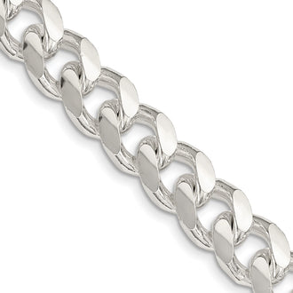 Exclusive Sterling Silver 10.5mm Domed Pendant & D/C Curb Chain - Stylish!