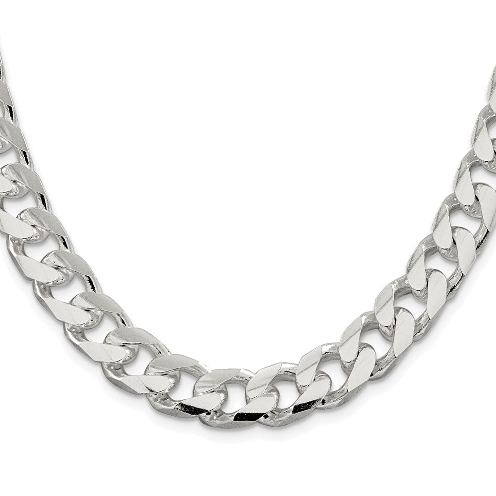 Buy Stylish Rhodium-Plated Sterling Silver 11mm Domed Pendant & Chain