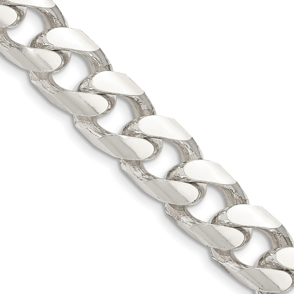 High-Quality Sterling Silver 11mm Domed Design with Double Curb Chain Value
