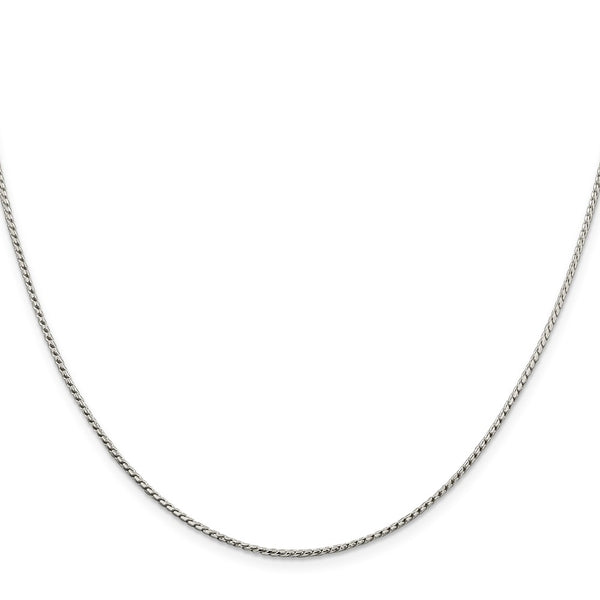 1.25mm Round Franco Chain in Sterling Silver
