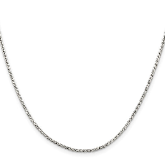 Buy Stylish 1.75mm Round Franco Chain in Sterling Silver - Affordable Luxury