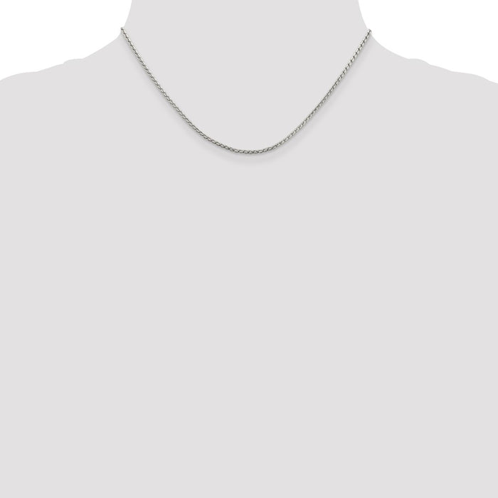 Buy 1.75mm Round Franco Chain in Sterling Silver | Stylish & Affordable!-4