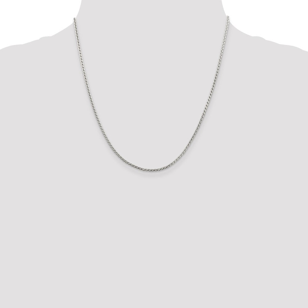 Buy Stylish 1.75mm Round Franco Chain in Sterling Silver - Affordable Elegance