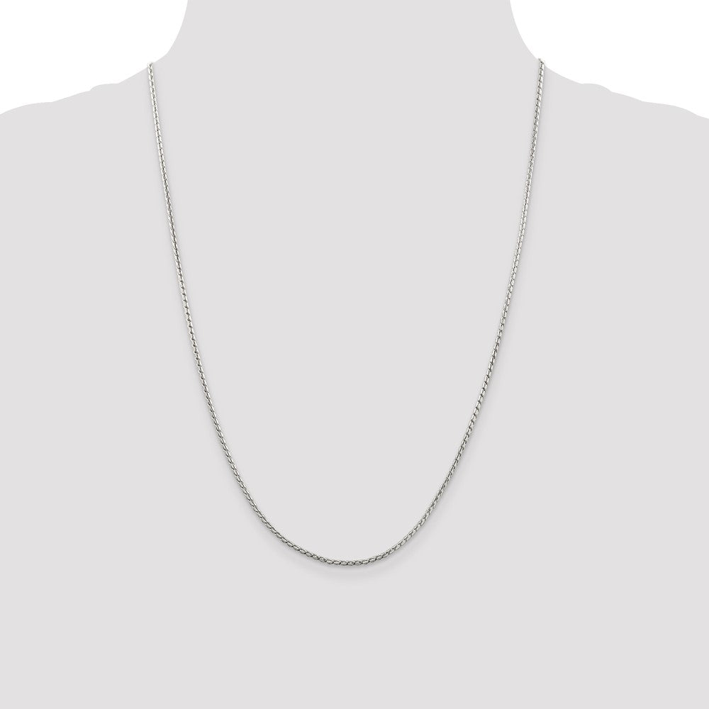 Buy Stylish 1.75mm Round Franco Chain in Sterling Silver - Affordable Luxury