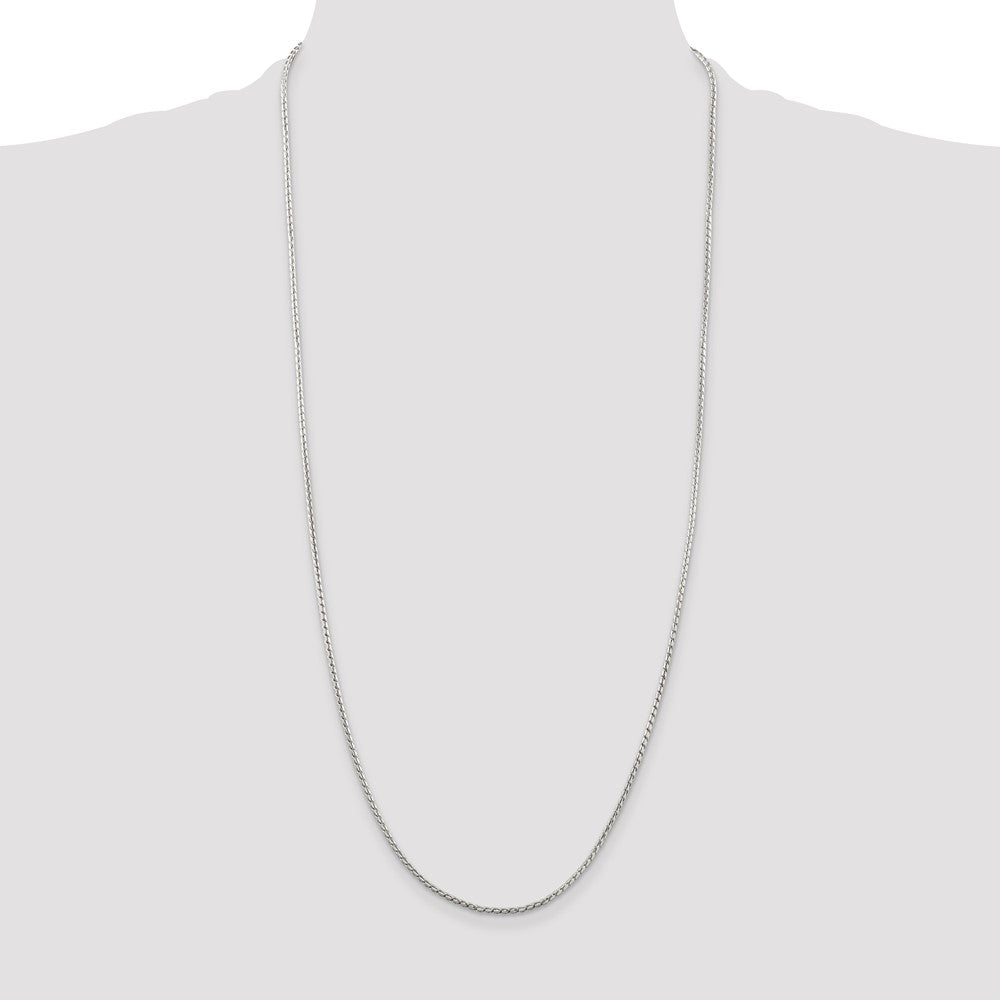 Buy Stylish 1.75mm Round Franco Chain in Sterling Silver - High-Quality Value