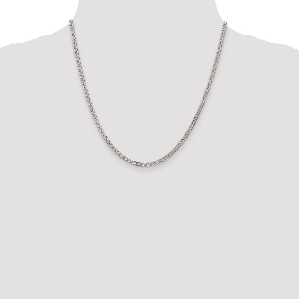 High-Quality 3.3mm Sterling Silver Rambo Link Chain - Stylish & Affordable!