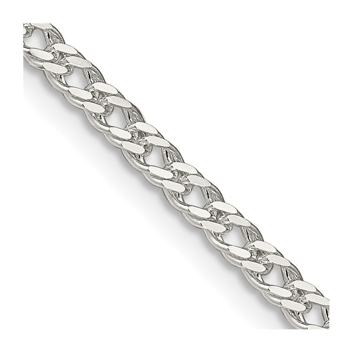 High-Quality 3.3mm Sterling Silver Rambo Link Chain - Stylish & Affordable!-1