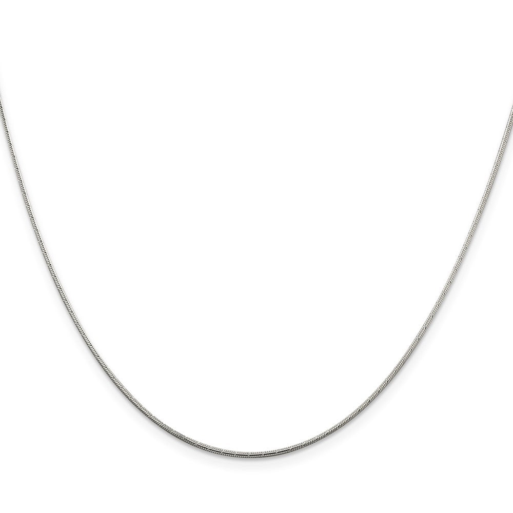 High-Quality 1.2mm Diamond-Cut Snake Chain in Sterling Silver - Stylish Value!