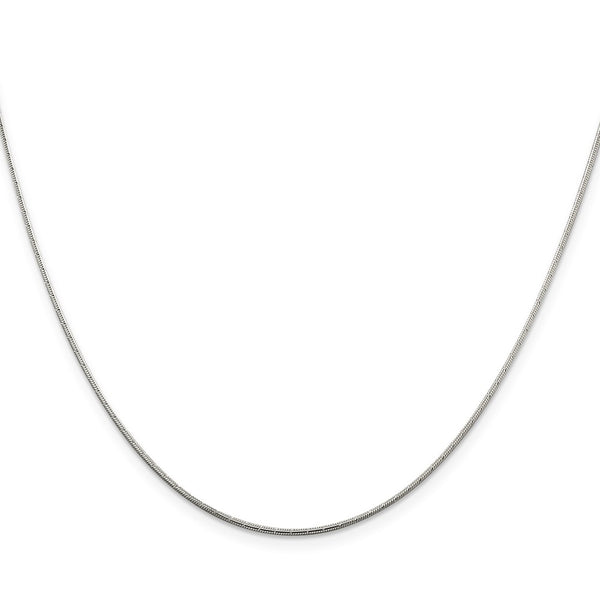 1.2mm Diamond-Cut Snake Chain in Sterling Silver