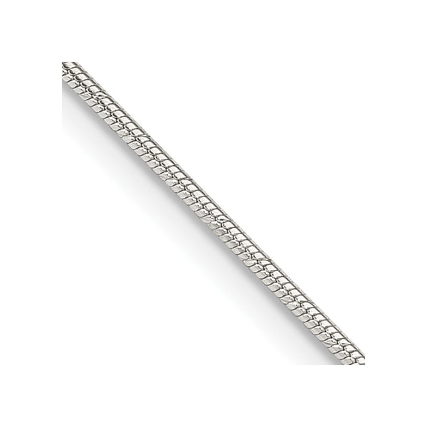1.2mm Diamond-Cut Snake Chain in Sterling Silver