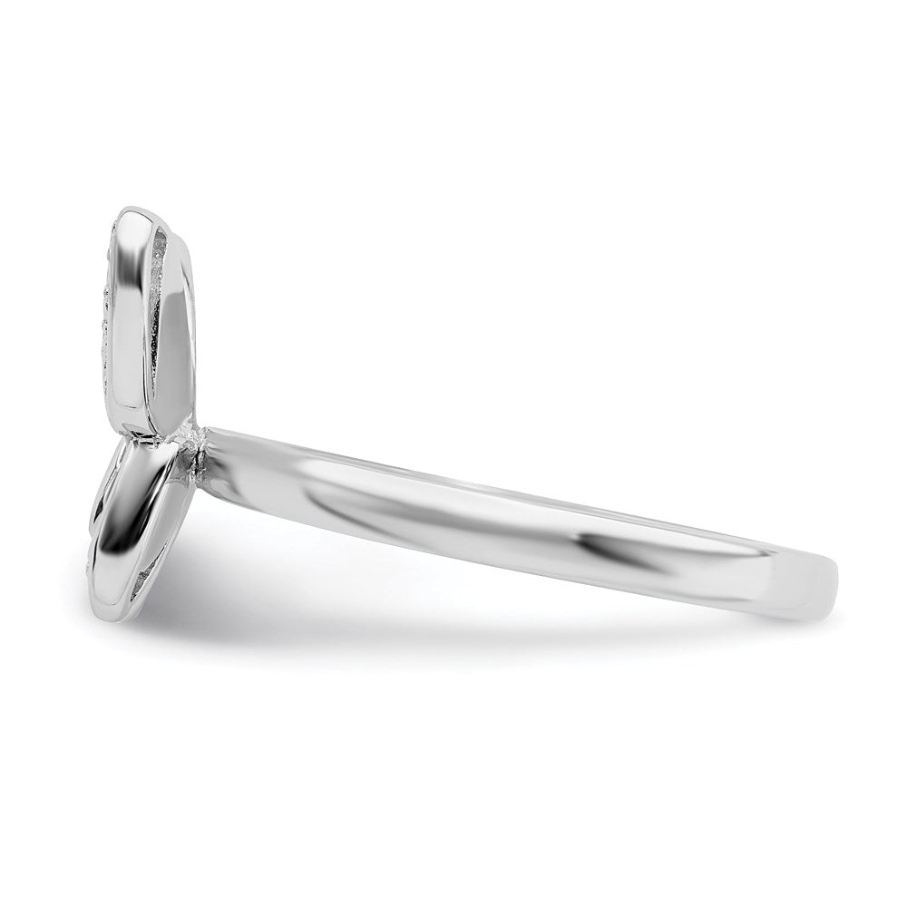 Shop Exclusive Sterling Silver Stackable Butterfly Ring with Pink Enamel