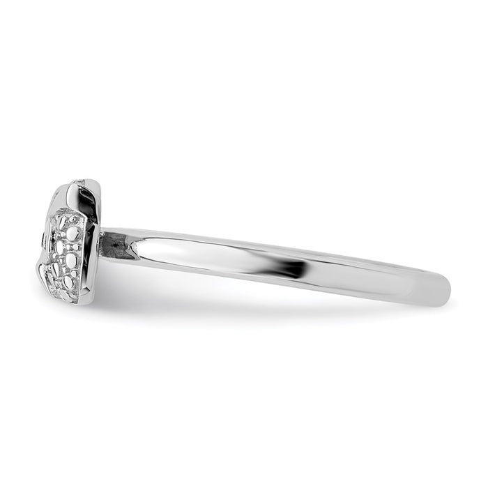 Exclusive Polished Onyx Owl Ring in Sterling Silver - Stylish Stackable Design-3