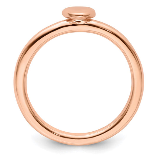 High-Quality Pink-Plated Puffed Heart Ring in Sterling Silver - Stylish Value