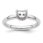 Exclusive Sterling Silver Cat Diamond Stackable Ring - Stylish Design, Affordable Price-3