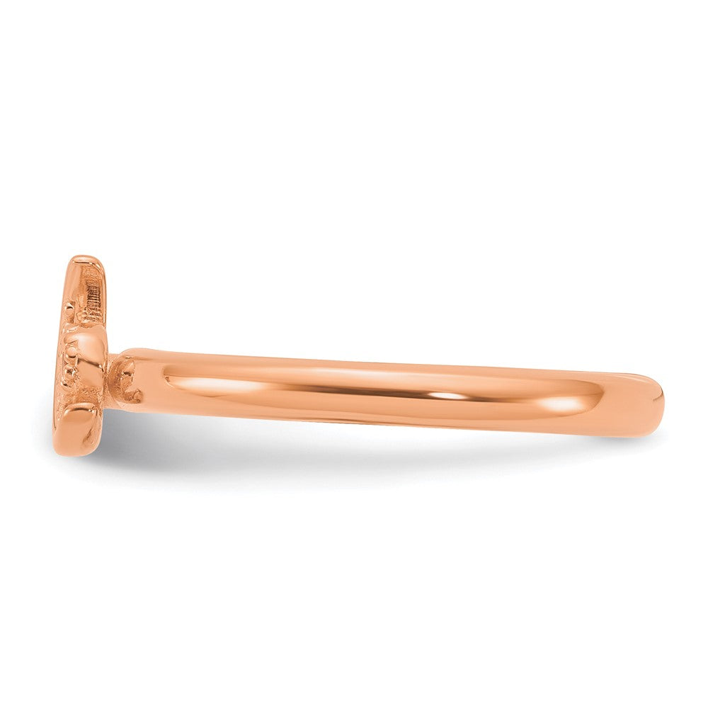 Exclusive Rose Gold-Plated Citrine Moon Ring - Stylish Sterling Silver Design