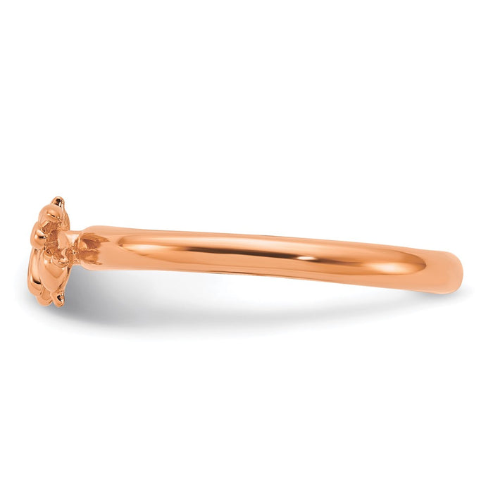 Shop Stylish Rose Gold-Plated Bee Ring in Sterling Silver - Stackable Expressions-3