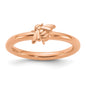 Shop Stylish Rose Gold-Plated Bee Ring in Sterling Silver - Affordable Stackable Design-1