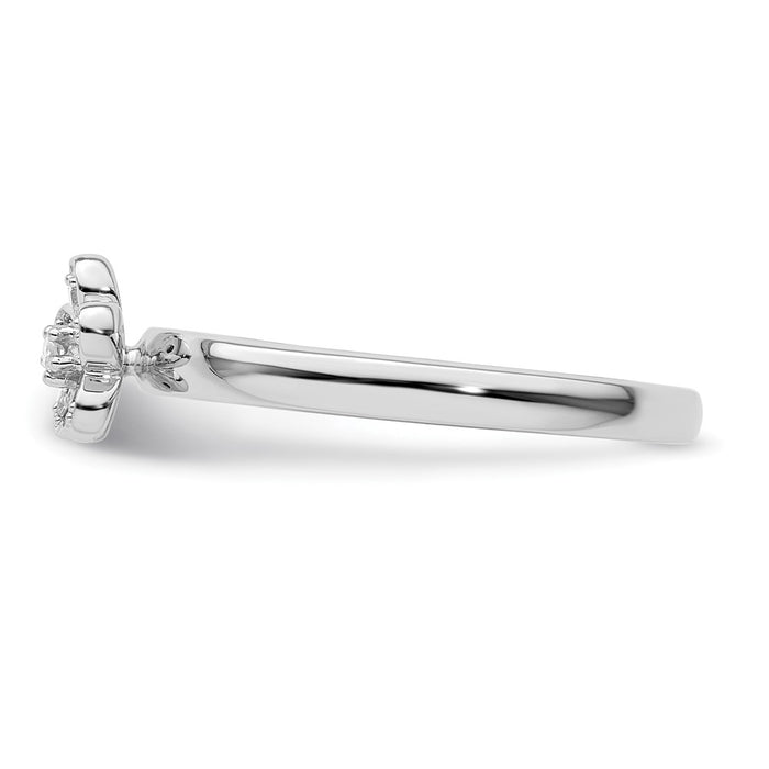 Shop Stylish 14K Gold Floral Diamond Ring | High-Quality Stackable Design-3