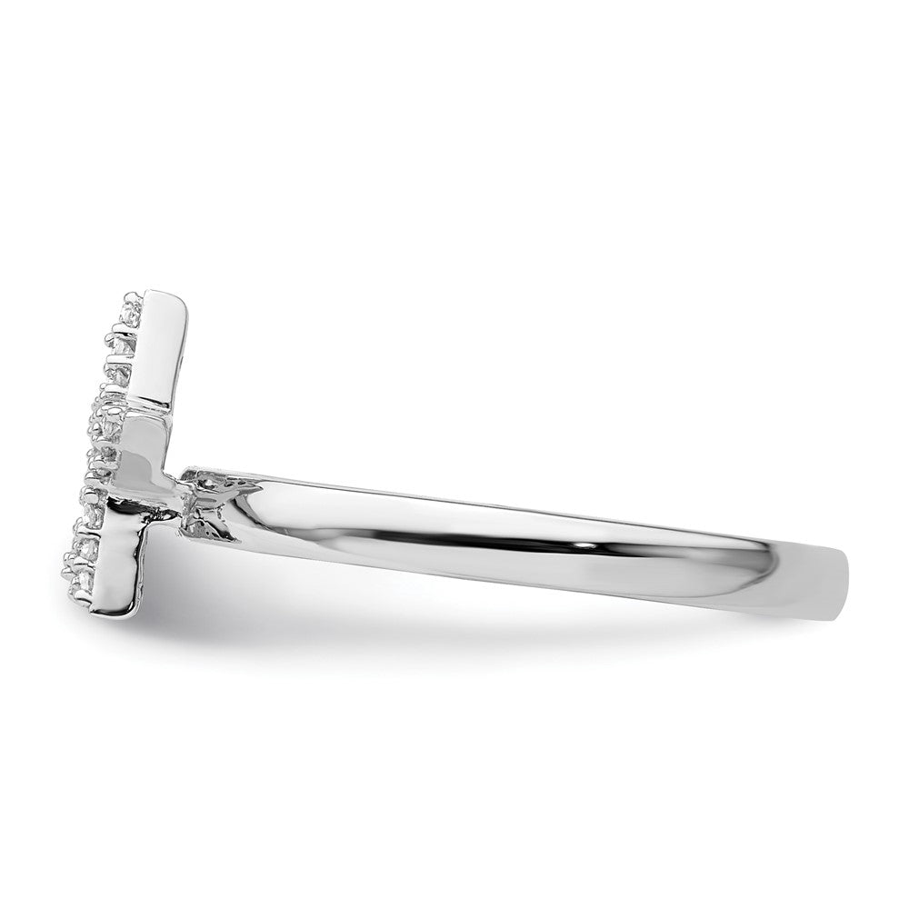Shop Stylish Sterling Silver Stackable Star Diamond Ring - 14K Gold Accents