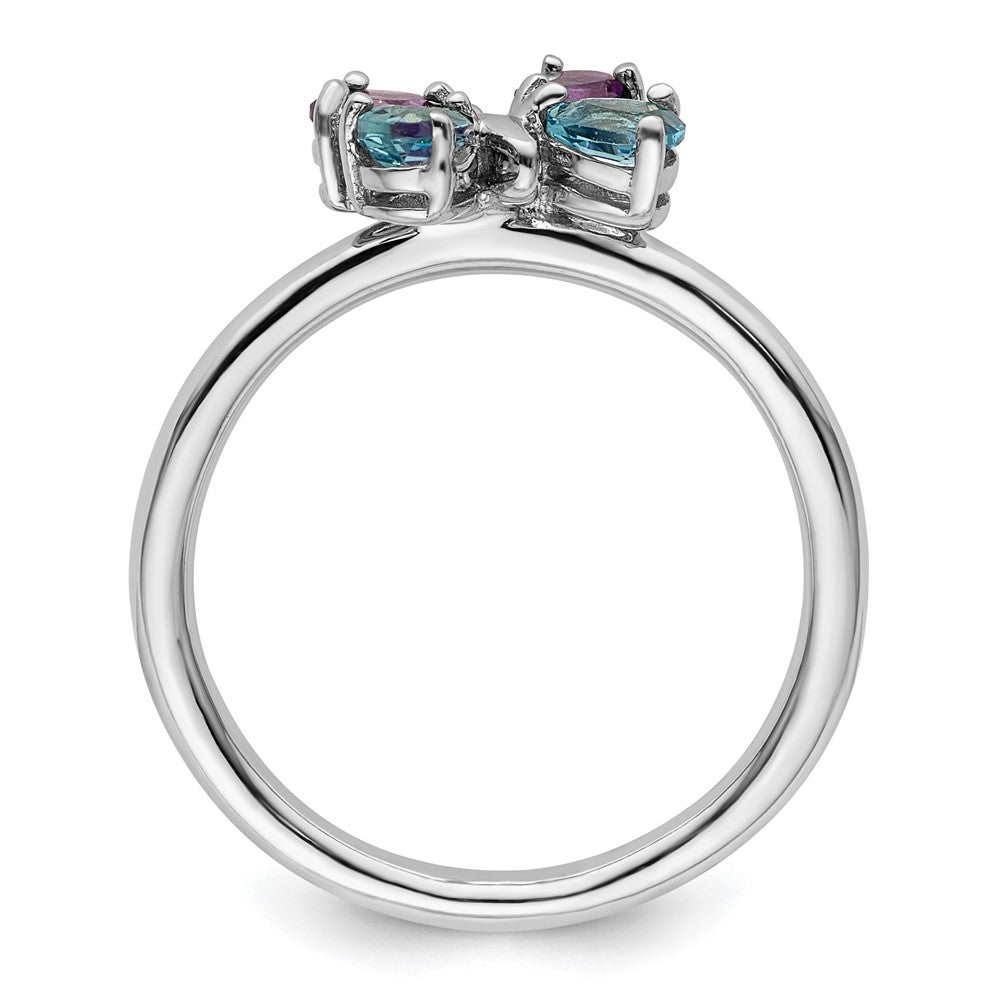 Buy Stylish Polished Sterling Silver Stackable Butterfly Ring - 14K Luxury Design