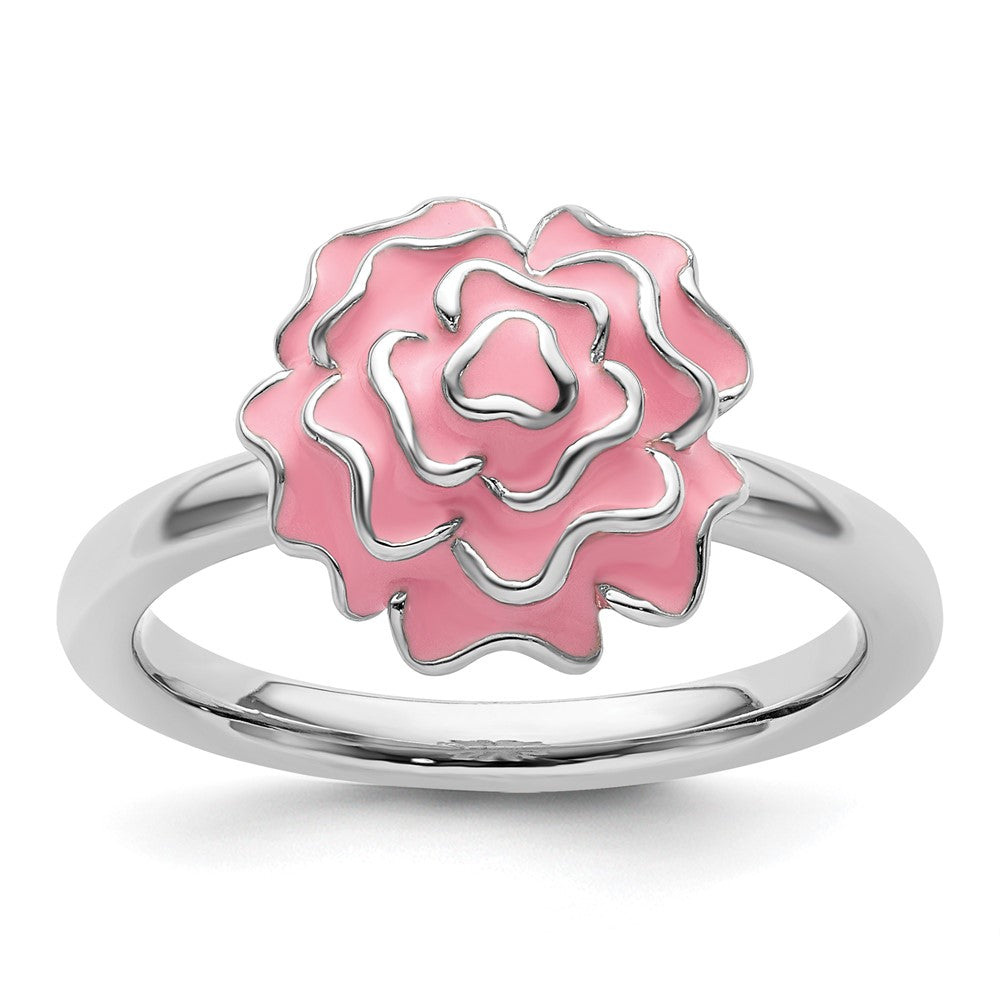 Shop Stylish Sterling Silver Stackable Carnation Ring - Expressions Collection
