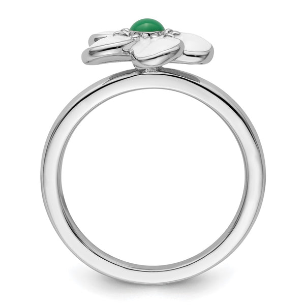Sterling Silver Stackable Hawthorn Expression Ring