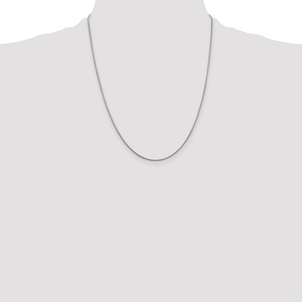 Buy Stylish 1mm Sterling Silver Snake Chain with 4-Inch Extension - Affordable!