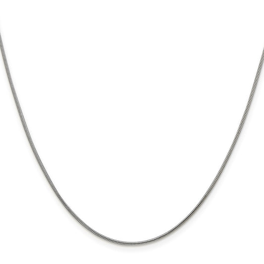 Order Stylish 1.2mm Sterling Silver Snake Chain with 4-Inch Extension