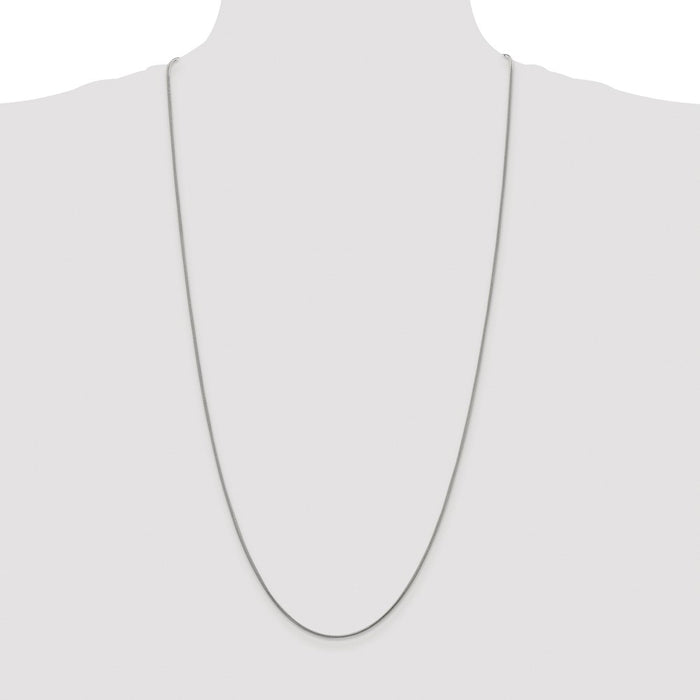 Exclusive Rhodium-Plated 1.2mm Sterling Silver Snake Chain - Stylish Value!-4