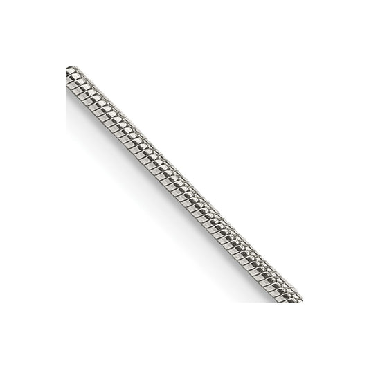 Order Stylish 1.2mm Sterling Silver Snake Chain with 4-Inch Extension