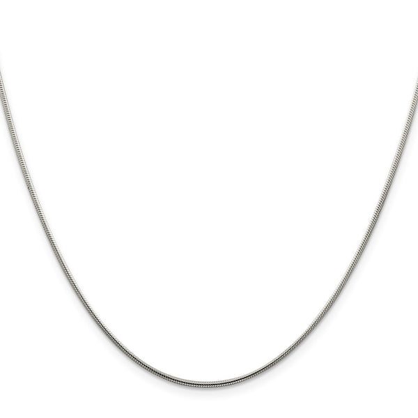 1.25mm Sterling Silver Snake Chain with Extension