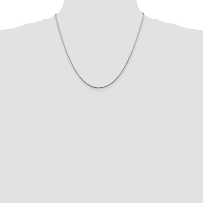 Buy Stylish 1.25mm Sterling Silver Snake Chain | Affordable Luxury Jewelry-4