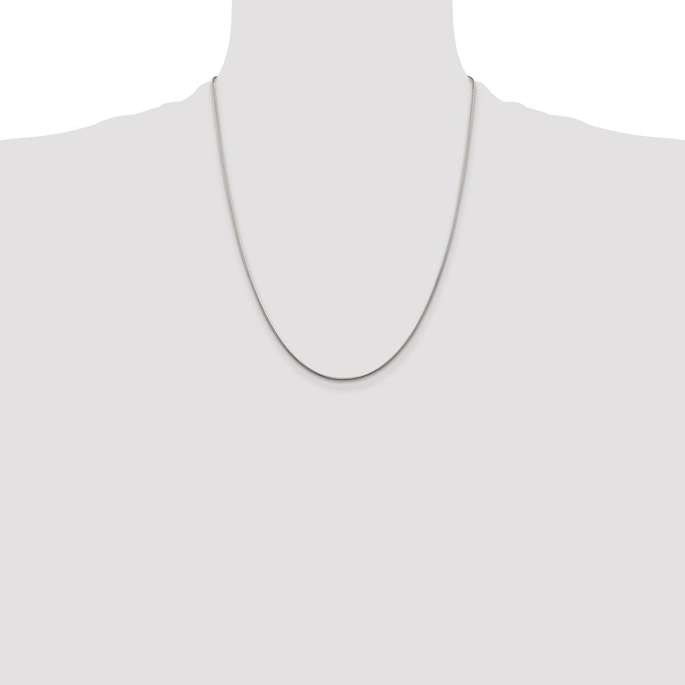 Buy Stylish 1.25mm Sterling Silver Snake Chain with 4-Inch Extension