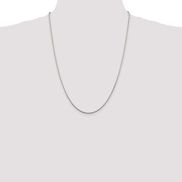 Buy Stylish 1.25mm Sterling Silver Snake Chain - Affordable Luxury Accessory-4