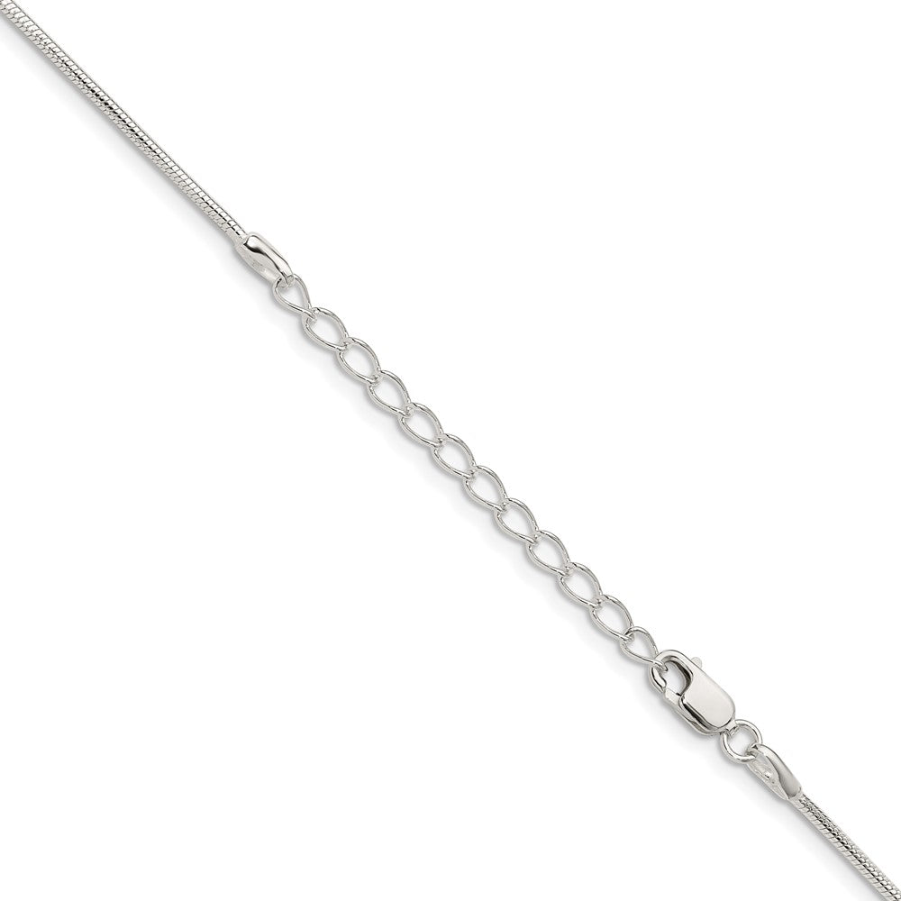 Buy Stylish 1.25mm Sterling Silver Snake Chain with 2-Inch Extension