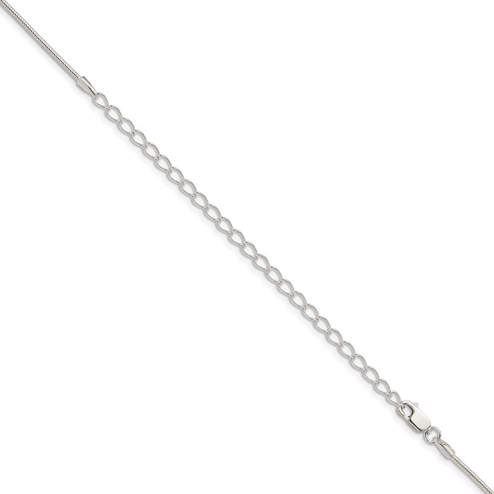 Buy Stylish 1.25mm Sterling Silver Snake Chain with 4-Inch Extension
