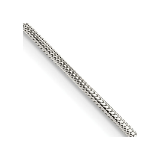Buy Stylish 1.25mm Sterling Silver Snake Chain with 2-Inch Extension