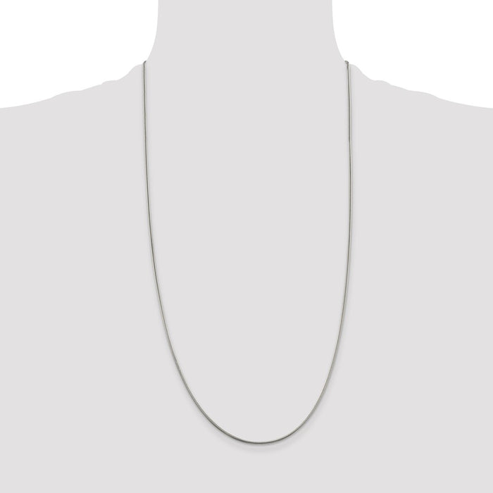 Exclusive 1.5mm Sterling Silver Snake Chain - Stylish & Affordable Elegance-4