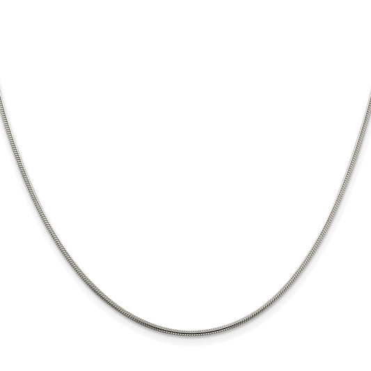 Buy Stylish Rhodium-Plated 1.5mm Sterling Silver Snake Chain for Less!