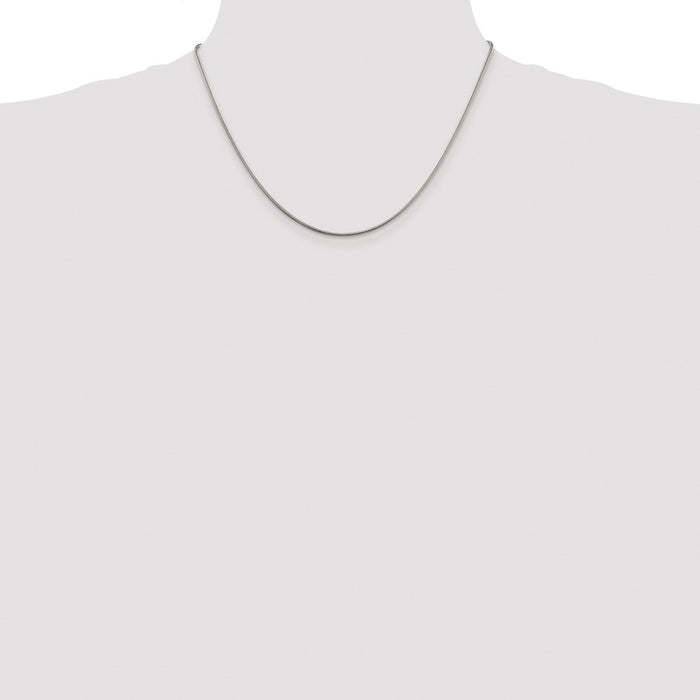High-Quality Rhodium-Plated 1.5mm Sterling Silver Snake Chain | Stylish Value-4
